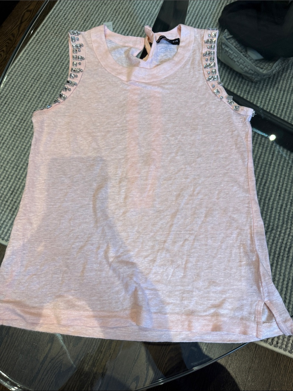 Generation Love Pink Embellished Sleeveless Tank